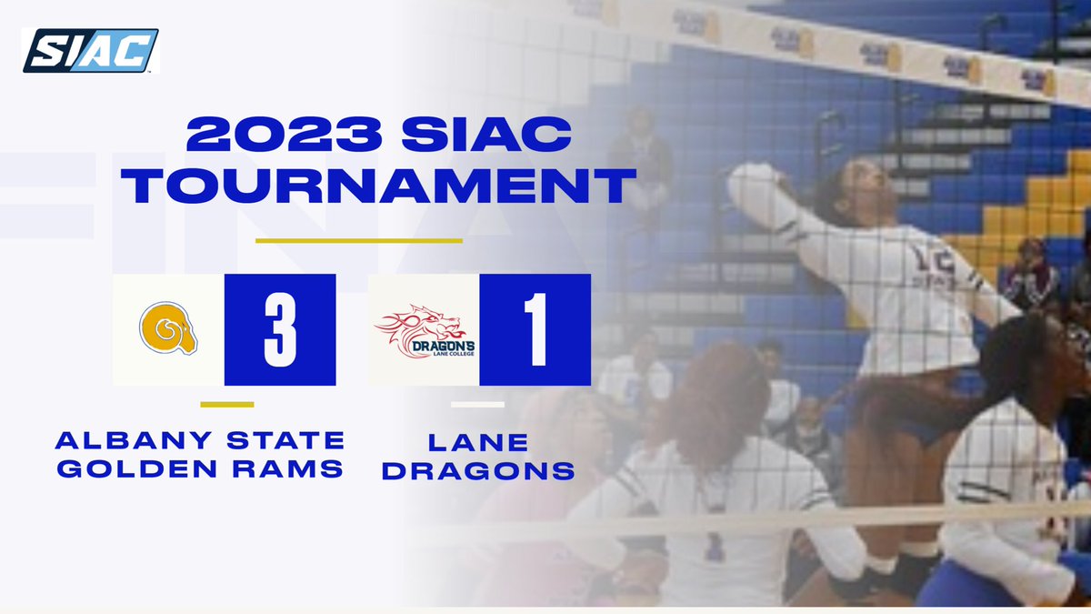 The #2E Golden Rams advance to the semi-finals in the 2023 SIAC Tournament after defeating #3W Lane College (3-1)

The Golden Rams will play #1W Spring Hill College at 10:00 am on Friday, November 10.