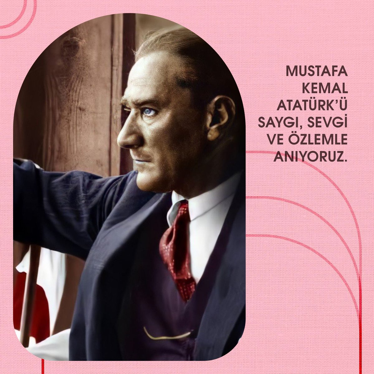 Ulu Önder Mustafa Kemal Atatürk'ü saygı, sevgi ve özlemle anıyoruz.

#MustafaKemal #Atatürk #10Kasım