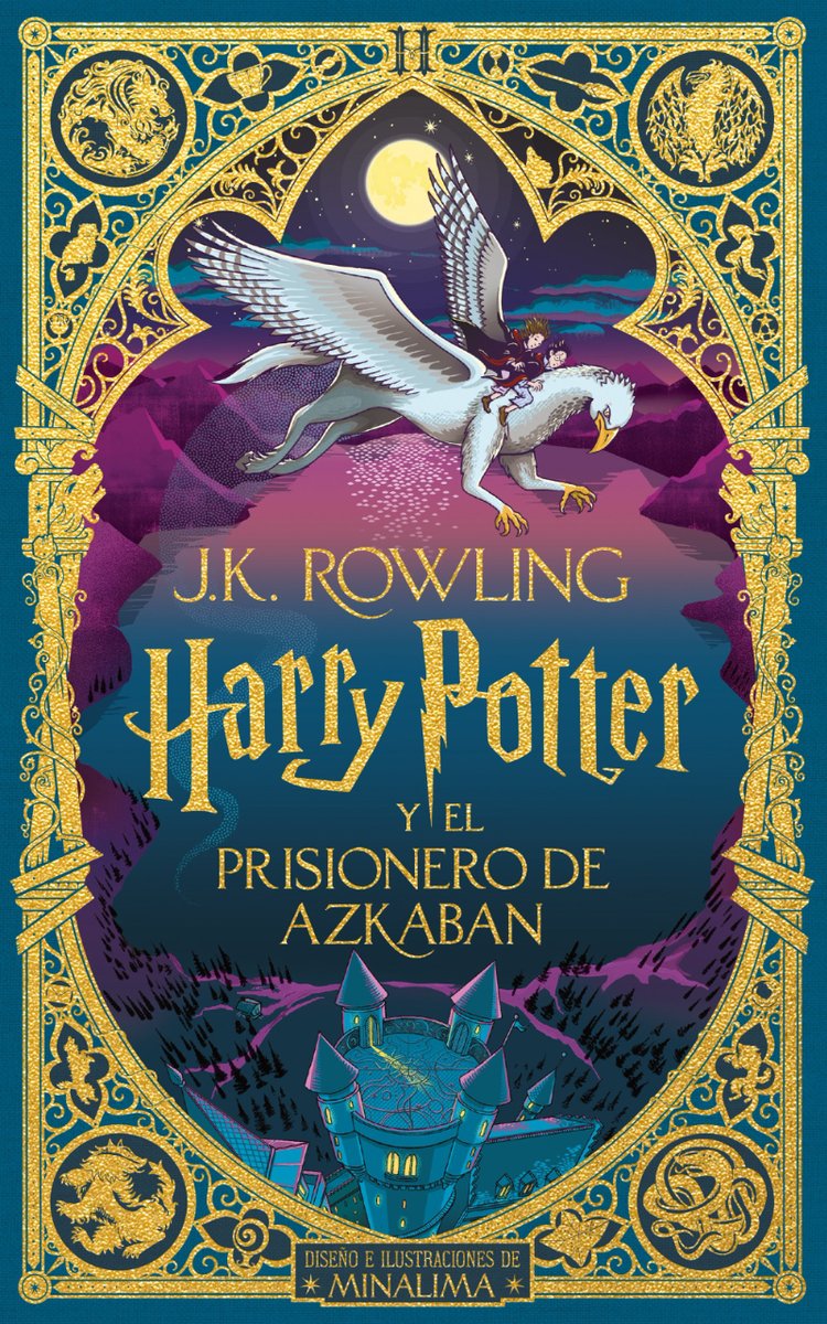 ¡Sumérgete en esta magnífica edición especial de 'Harry Potter y el prisionero de Azkaban', obra del prestigioso estudio @minalima! Disfruta del texto íntegro de la obra original de J.K. Rowling acompañado de preciosas ilustraciones y sorpresas interactivas a todo color 💙💚💛❤️