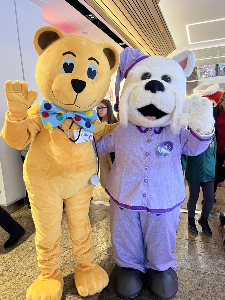 RHCC_Charity's tweet image. We’ve had the most incredible evening @LoveMeadowhall’s Santa parade! #DrTed loved seeing some of his charity buddies! Thanks to everyone who stopped for a high 5, a hug or to donate #NHScharity