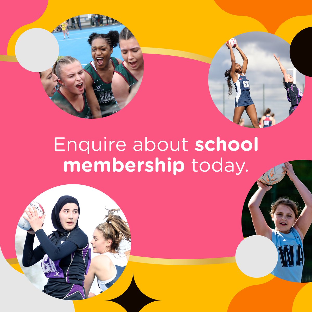 Are you a teacher at a membership school or work at a school who would like to access the NETBALLHer Learning Offer? 👩‍🏫
 
If you haven’t already, enquire about Secondary School group membership here to receive your registration code 👉 bit.ly/49hFZNi