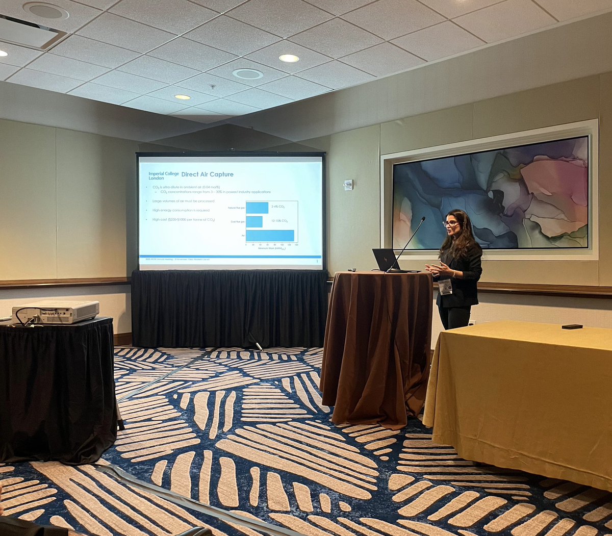 Kleio Zervidi (@kleioazervidi) on Twitter photo Very excited to participate at <a href="/ChEnected/">American Institute of Chemical Engineers (AIChE)</a> #AIChE2023 presenting my latest research on the design of a hybrid system for capturing CO2 directly from the air. A big #thankyou to everyone for attending my talk!
<a href="/ImperialChemEng/">Imperial ChemEng</a> <a href="/TruslerMartin/">Martin Trusler</a> @rosteadys <a href="/Petit_Group/">Petit Materials Lab</a> Very excited to participate at <a href="/ChEnected/">American Institute of Chemical Engineers (AIChE)</a> #AIChE2023 presenting my latest research on the design of a hybrid system for capturing CO2 directly from the air. A big #thankyou to everyone for attending my talk!
<a href="/ImperialChemEng/">Imperial ChemEng</a> <a href="/TruslerMartin/">Martin Trusler</a> @rosteadys <a href="/Petit_Group/">Petit Materials Lab</a>