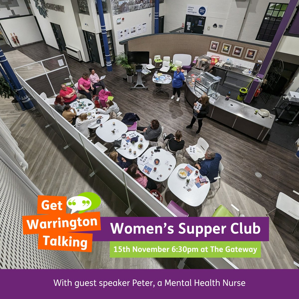 Warrington Speak Up (@warrspeakup) on Twitter photo 🍛Women's Supper Club - Wednesday 15th November 6:30pm - 9:30pm🍛
Book your place on our 'Women's Supper Club which will be held next Wednesday at <a href="/TheGatewayWarr/">Gateway Warrington</a>. The deadline for securing your spot is Monday 13th November.
1/2
#MentalHealth #Warrington 🍛Women's Supper Club - Wednesday 15th November 6:30pm - 9:30pm🍛
Book your place on our 'Women's Supper Club which will be held next Wednesday at <a href="/TheGatewayWarr/">Gateway Warrington</a>. The deadline for securing your spot is Monday 13th November.
1/2
#MentalHealth #Warrington