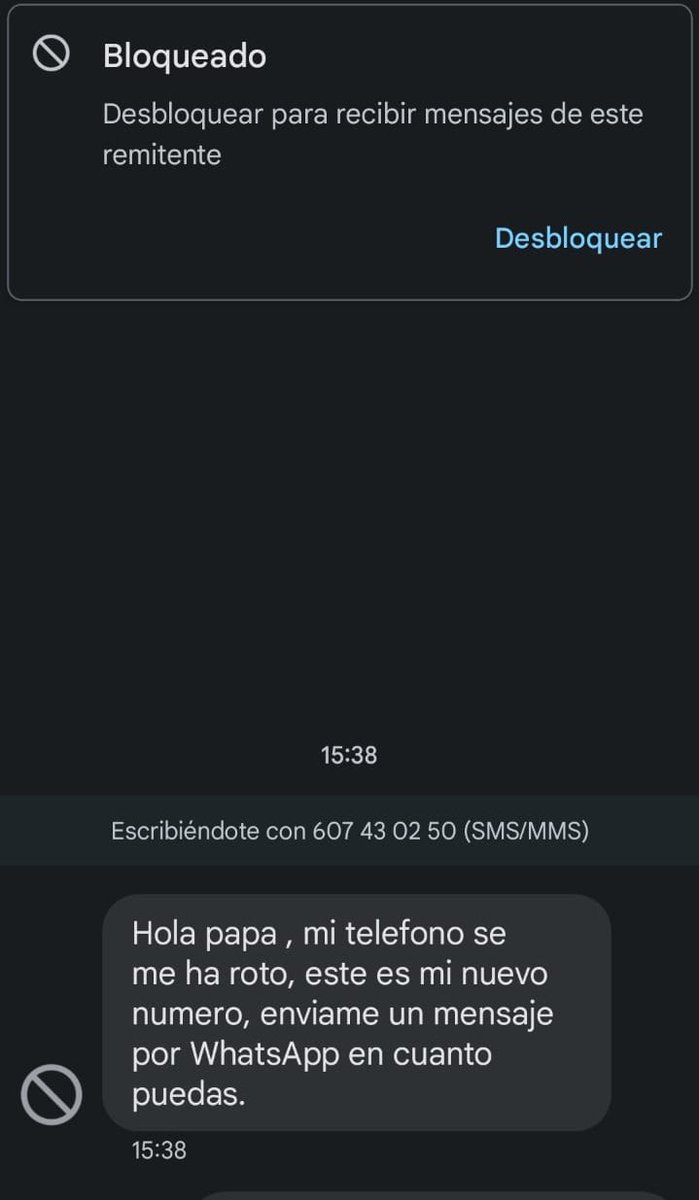 Somos abuelos y no nos hemos enterado .
Seguro que el que ha enviado el mensaje es mayor que nuestros hijos .
Madre mía 🤦‍♀️ 
Menudos HDP
Menos mal que los nuestros son listos y saben de qué va la cosa .
OJO AL DATO 😳❤️😳