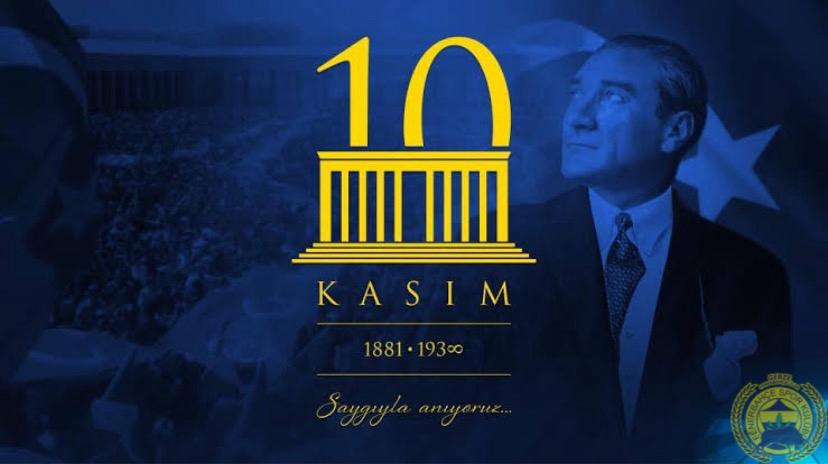 Cumhuriyetimizin kurucusu, daimi önderimiz Mustafa Kemal Atatürk'ün ebediyete intikalinin 85. yıldönümünde sevgi, saygı ve minnetle anıyoruz.