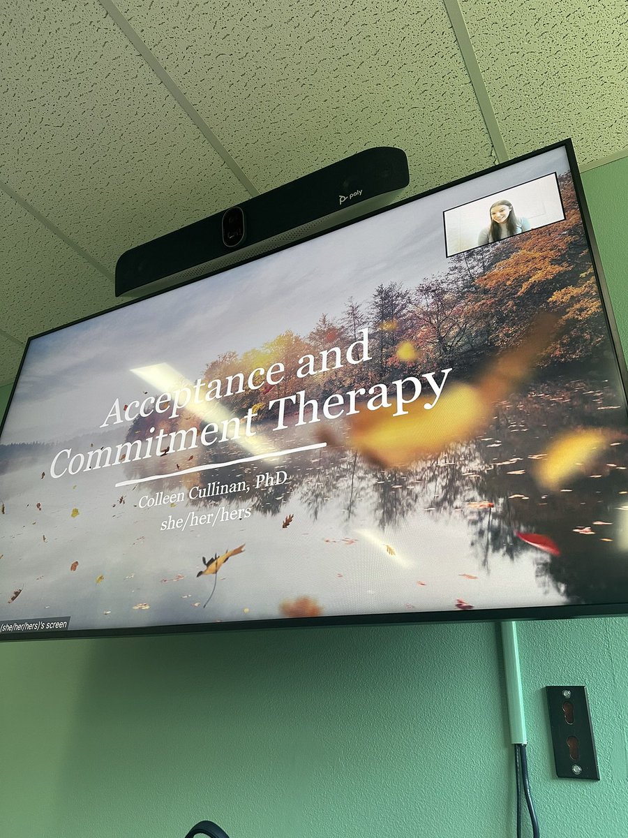 Shweta Ghosh PhD (@drshwetaghosh) on Twitter photo Thank you <a href="/ColleenCullinan/">Colleen Cullinan, PhD</a> for doing our Best/Bert didactics on Acceptance and Commitment therapy! We love having such amazing psychologists teach our wonderful externs! #pedspsych #psychology #ACT Thank you <a href="/ColleenCullinan/">Colleen Cullinan, PhD</a> for doing our Best/Bert didactics on Acceptance and Commitment therapy! We love having such amazing psychologists teach our wonderful externs! #pedspsych #psychology #ACT