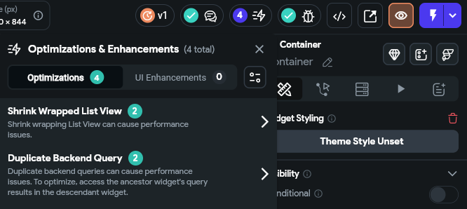 flutterflowbr's tweet image. Optimization and improvement alerts. This will be of great help. God job #Flutterflow