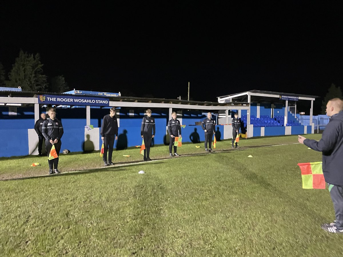 Last night, the newest cohort of Suffolk FA County Core referees were provided a technical session on -
- Positioning at attacking set-pieces 
- Assistant Refereeing 
- Playing Advantage 
- Perfecting Positioning in open play

Thank you too <a href="/_IWFC/">Ipswich Wanderers FC</a> for hosting us! 

<a href="/FARefereeing/">FA Refereeing</a>