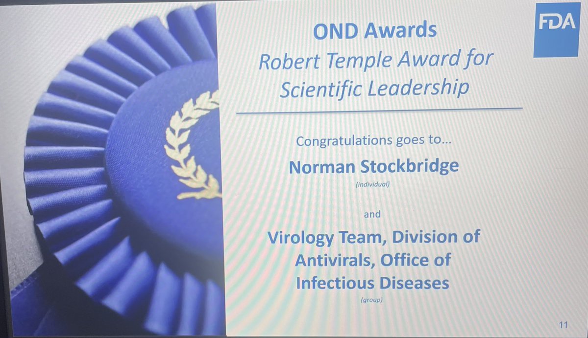 hfcollaboratory's tweet image. 🎊Congratulations to Dr. Norman Stockbridge on the Robert Temple Award for Scientific Leadership recognizing his tremendous impact on the field #heartfailure #clinicaltrials #FDA @US_FDA