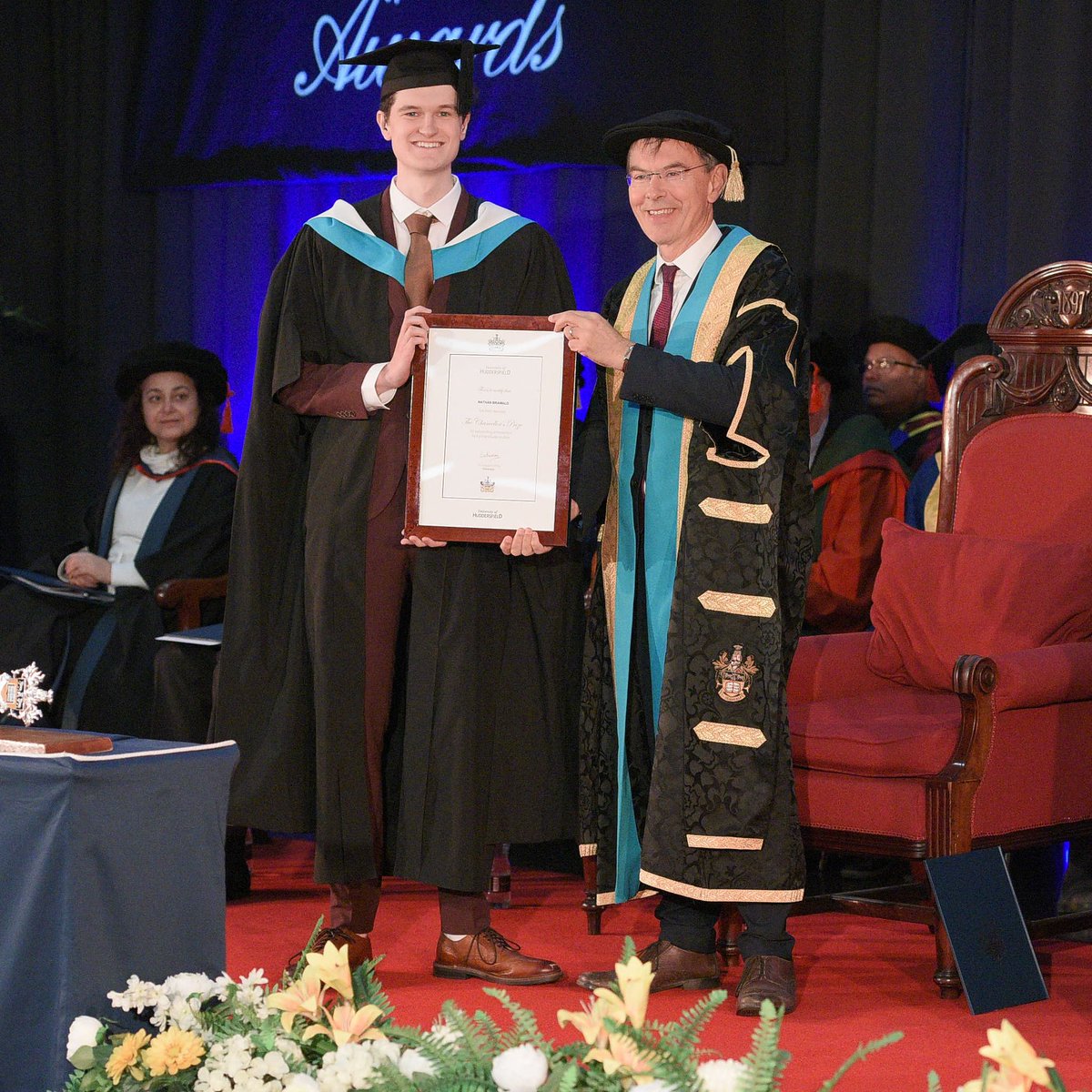 Extremely happy to have been awarded my Master's Degree in English Literature and to collect the chancellor's award for outstanding postgraduate achievement! Next stop, doctorate...