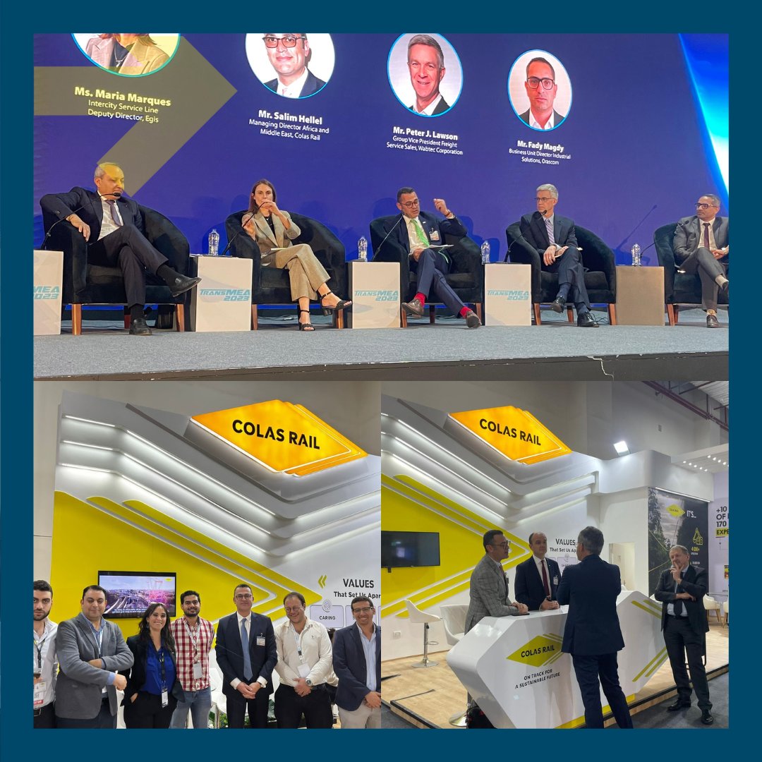 A look back at #TansMEA:
🔹The inauguration of the fair by Egyptian Prime Minister Mostafa Madbouly
🔹The intervention of Salim Hellel, MEA Director, during the conference "Electrifying railways for sustainable Transportation"
🔹Many exchanges with major transport players 🤗