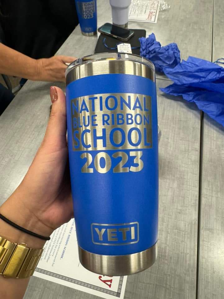 We had a blue ribbon celebration yesterday thanks to our PTA #blueribbonschool <a href="/chawkfan91/">JB Kilpatrick</a> <a href="/MrsRossersClass/">Jennifer Rosser</a> <a href="/NewHanoverCoSch/">New Hanover County Schools</a>