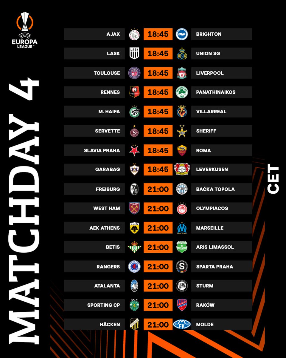 JaumeNaveira's tweet photo. Amigas y amigos... ¡HOY HAY MULTI!

Nos esperan 16 partidos de Europa League y 15 de Conference. Manjar de los dioses, pura ambrosía. Os invitamos a disfrutar del bodegón a las 18:35 en Movistar Liga de Campeones 3 (D62 M+), con @FerminSuarez03 y servidor como anfitriones ⚽️📺🇪🇺 https://t.co/G70k49BIv6