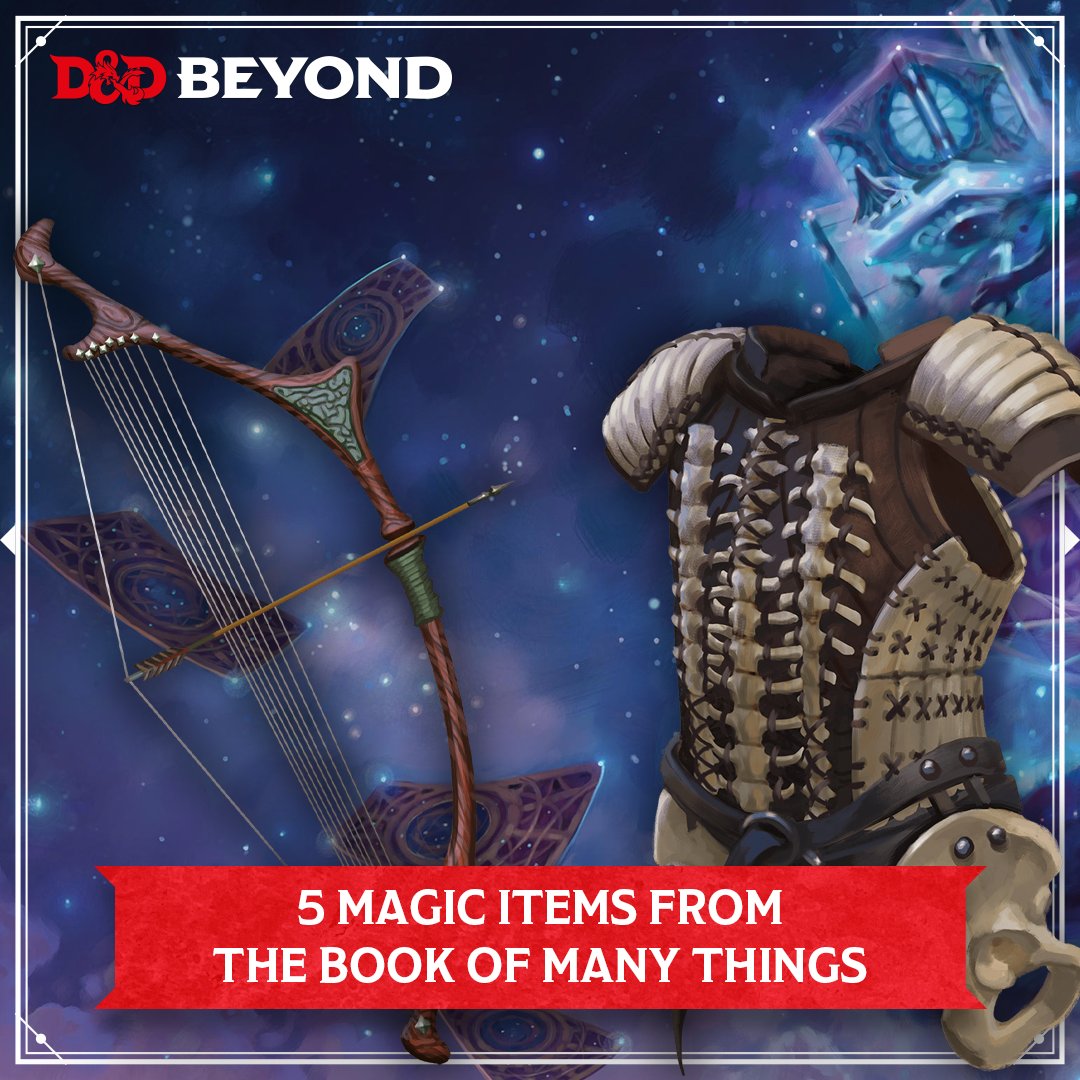 D&D Beyond on X: The Book of Many Things has so manythings! Read on to  preview a few fantastical magic items from The Book of Many Things:    / X
