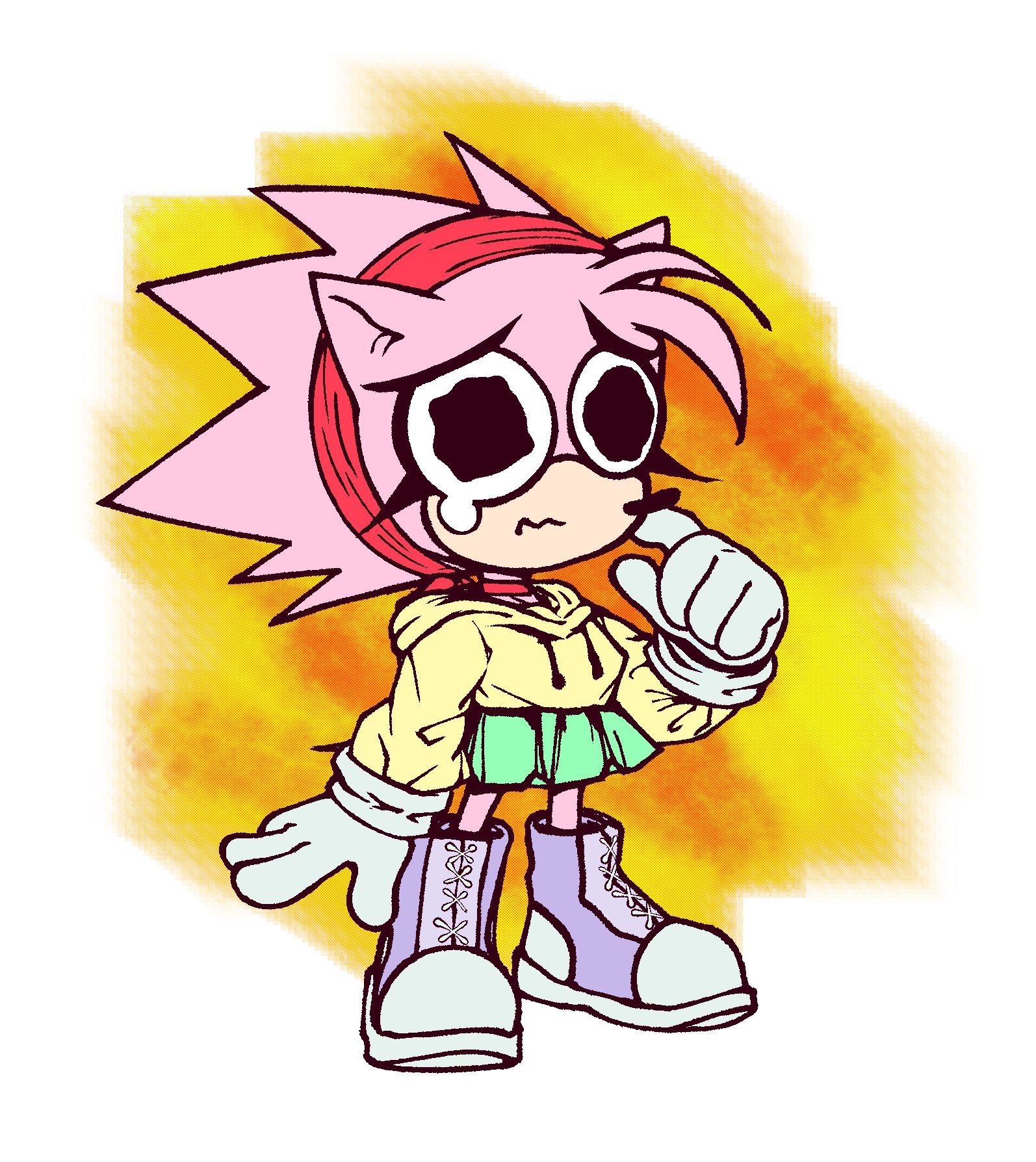 Amy_rose_fanlol on X: Amy's sprites from the murder of Sonic the