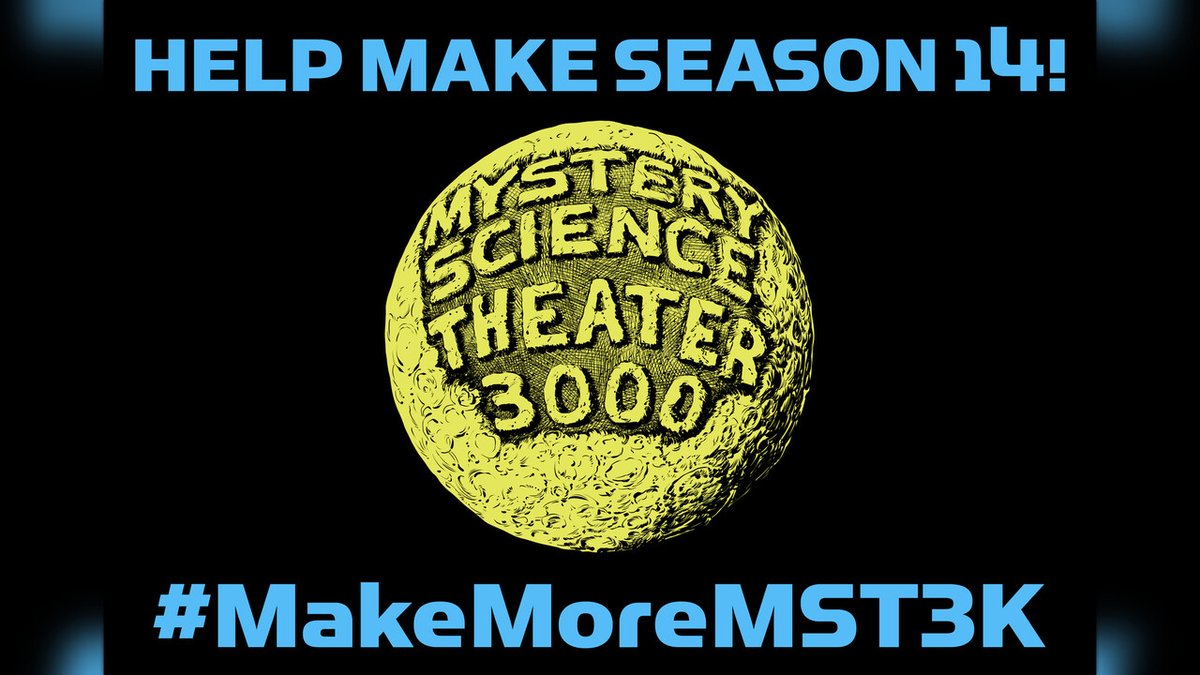 DiffMousetrap's tweet image. Let's get Mystery Science Theater 3000 Season 14 funded!
#MST3K #MST3KShowmaker #MakeMoreMST3K
showmaker.mst3k.com/makeseason14