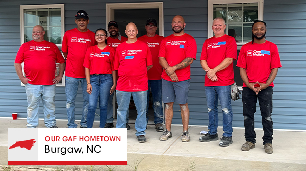 The #GAFHometown of Burgaw, NC spent the day with Cape Fear Habitat for Humanity. The group consisted of employees and 13 veteran volunteers! A huge thank you for those who served and still find ways to give back to their community. #GAFCommunityMatters #WeProtectWhatMattersMost