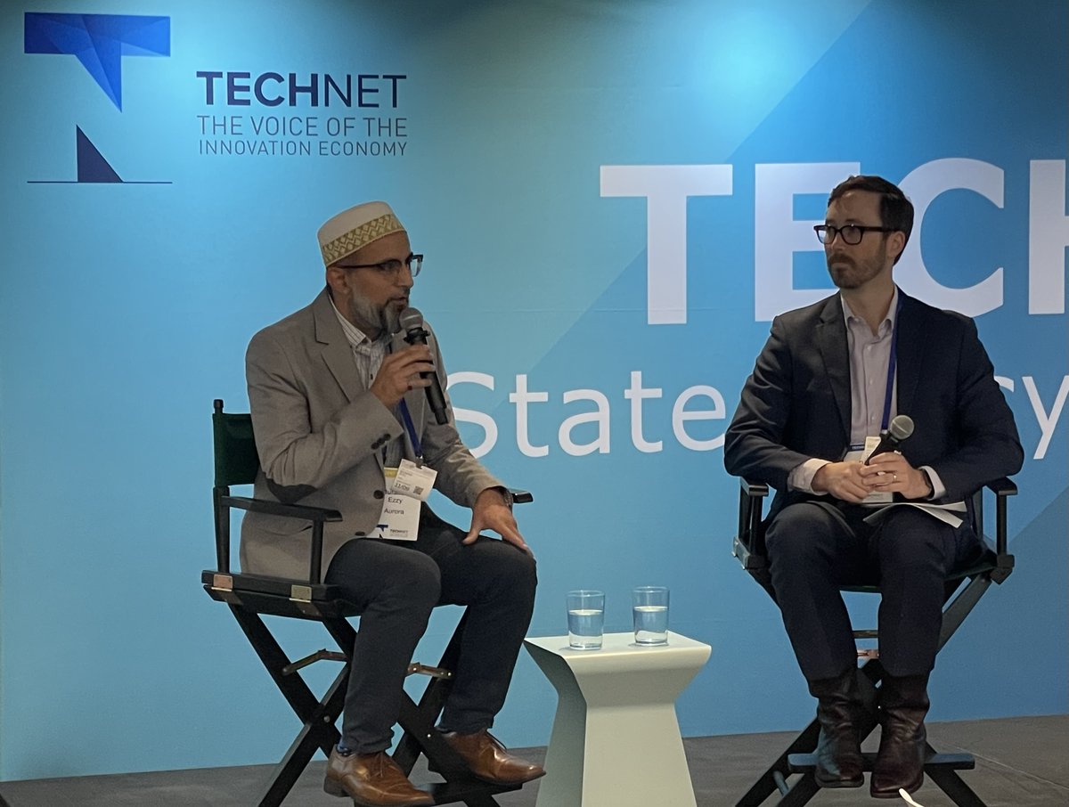 TechNetUpdate's tweet photo. TechNet SVP of State Policy and Government Affairs David Edmonson (@TechNetState) led a great conversation with @aurora_inno about the future of autonomous trucking and how it’s ushering in a world with safer roads and stronger supply chains. #TechNetSPC23 https://t.co/A4ohSwgDhE