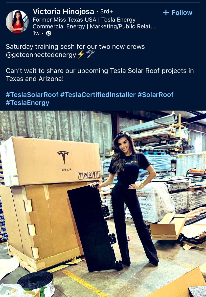 Uh, so #MissTexas works at #Tesla now and people still think Elon needs traditional marketing? 😂🤣