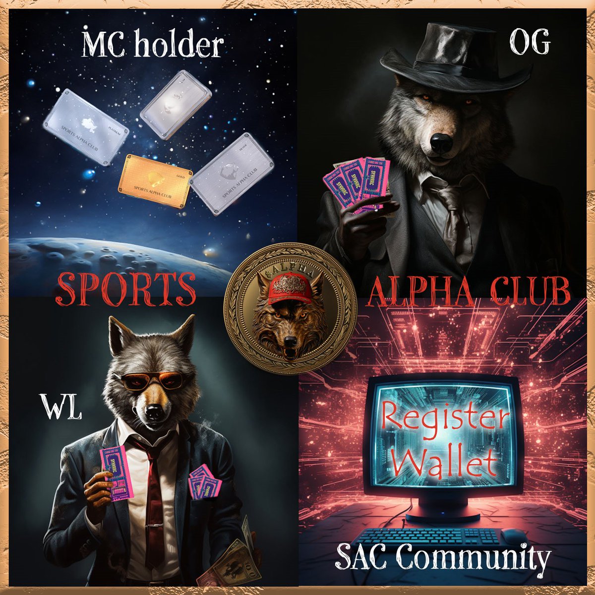 🚀 Buckle up for the crypto bull run! 🌪️ Sports Alpha Club wallet registration is OPEN. OG, WL, and MC holders, your ticket to the biggest token allocations is here. Token sale Nov. 27 &amp; 28 read the white paper, join Discord, and follow for updates! 📈💼 <a href="/SportsAlphaClub/">SAC</a>