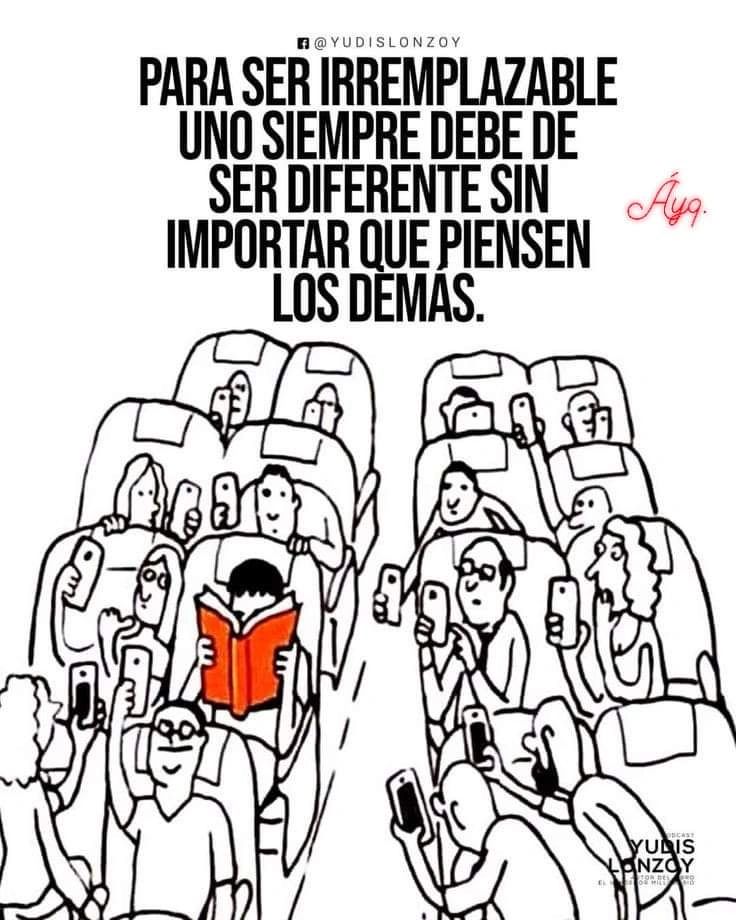 rafjuan's tweet photo. Para ser irremplazable uno siempre debe de ser diferente sin importar qué piensen los demás!! #FelizJueves #BuenosDias https://t.co/zmPJHyOfib