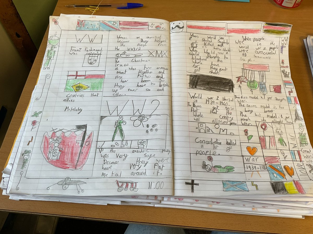 So impressed with the double page spreads created by Year 4. They have worked so hard and used all of the facts they have learnt about World War 1 and World War 2.  <a href="/BoothferryPS/">Boothferry Primary #weareBoothferry</a> <a href="/ChipperfieldYr4/">Miss Chipperfield</a> <a href="/MrCapewell77/">Mr Capewell</a> <a href="/PoppyLegion/">Royal British Legion</a>