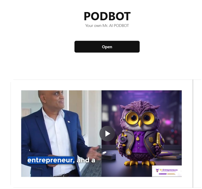 I Turned My Podcast Into an AI Bot in Just 5 Minutes Using 1 Free AI Tool
0 Code.

Watch Me Build and Chat with It:(trial version)
#OpenAI #Chatgpt #Podcast

PODBOT — Your own Mr. AI PODBOT youai.ai/ais/2e155e5d-a…