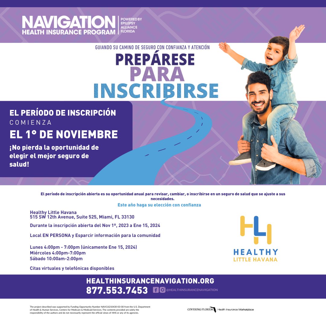 Join us at Healthy Little Havana to get assistance during the Open Enrollment Period. #event #insuranceassistance #littlehavana #openenrollmentassistance #openenrollment2023 #openenrollment2024