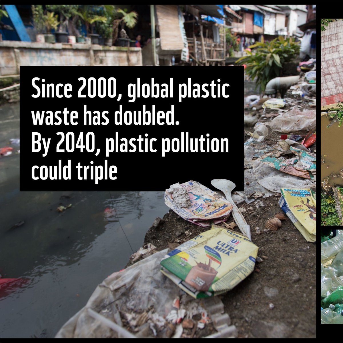 WWF's tweet photo. SHOCKING 😟Plastic waste doubled in 20 years, driven by single-use plastics.
We need single-use to become #ZeroUse. 🌍
Governments: Support global bans on avoidable single-use plastics.
You can help make it happen: https://t.co/q5WADxrAOi #INC3 https://t.co/lEuJ0fBdfx