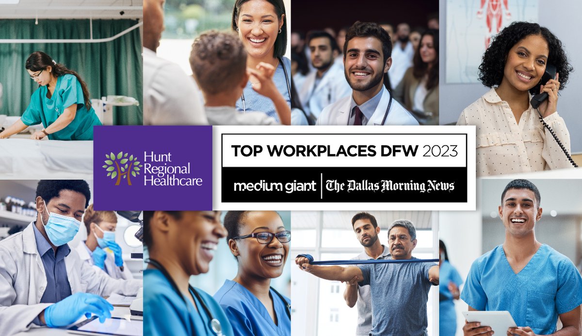 hunt_regional's tweet photo. The Dallas Morning News and Medium Giant recently announced that Hunt Regional Healthcare was among the esteemed Top Workplaces D-FW 2023 list. https://t.co/Muz4t1SphH