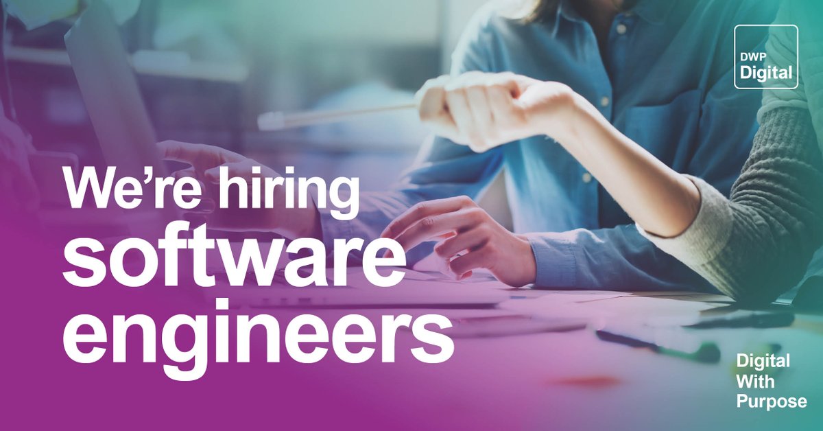 👩‍💻 Software Engineer
➡ Salary: up to £58,347
🏢 Location: Birmingham, Leeds, London, Manchester or Newcastle

Apply now on our website:
civilservicejobs.service.gov.uk/csr/jobs.cgi?j…

#DigitalJobs #TechJobs
