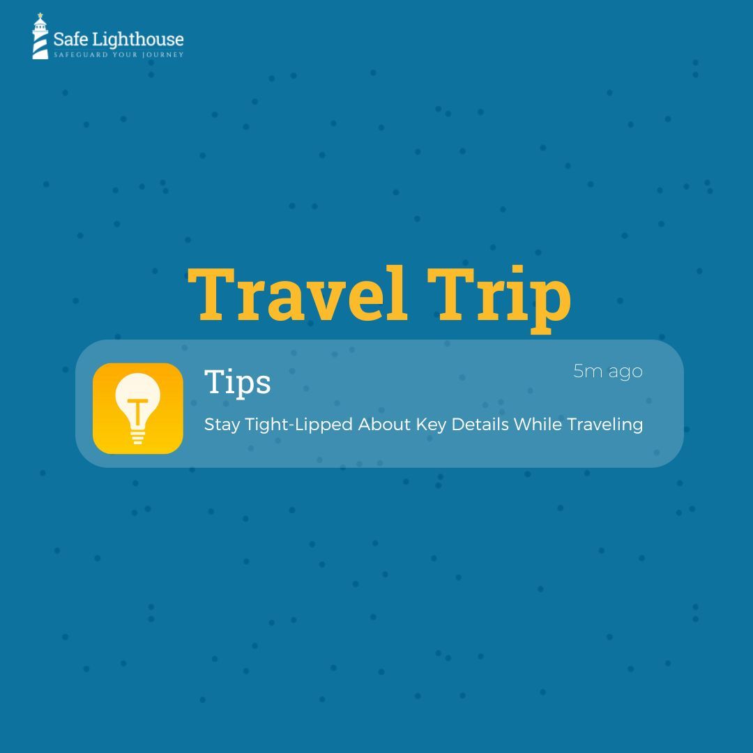 SafeLighthouse's tweet image. Be careful not to accidentally drop details about your accommodations, immediate travel plans or other potentially pertinent points when chatting with others as you travel. You never know who is listening. 🤫#SafeLighthouse #TravelTips #TravelSafety