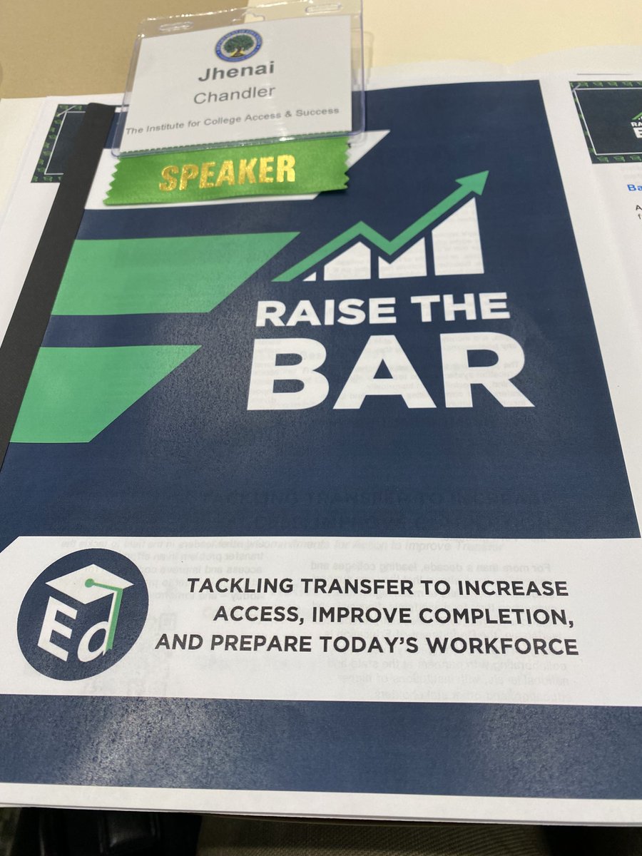 TICAS (@ticas_org) on Twitter photo This morning TICAS’s Director of #CollegeCompletion, <a href="/DrJChand/">Dr. Jhenai Chandler</a>, is attending <a href="/usedgov/">U.S. Department of Education</a>'s #RaiseTheBar Summit to discuss how we can support students that are left behind in our current #HigherEd system.
Read more about #CollegeCompletion here: bit.ly/49rqkuV This morning TICAS’s Director of #CollegeCompletion, <a href="/DrJChand/">Dr. Jhenai Chandler</a>, is attending <a href="/usedgov/">U.S. Department of Education</a>'s #RaiseTheBar Summit to discuss how we can support students that are left behind in our current #HigherEd system.
Read more about #CollegeCompletion here: bit.ly/49rqkuV