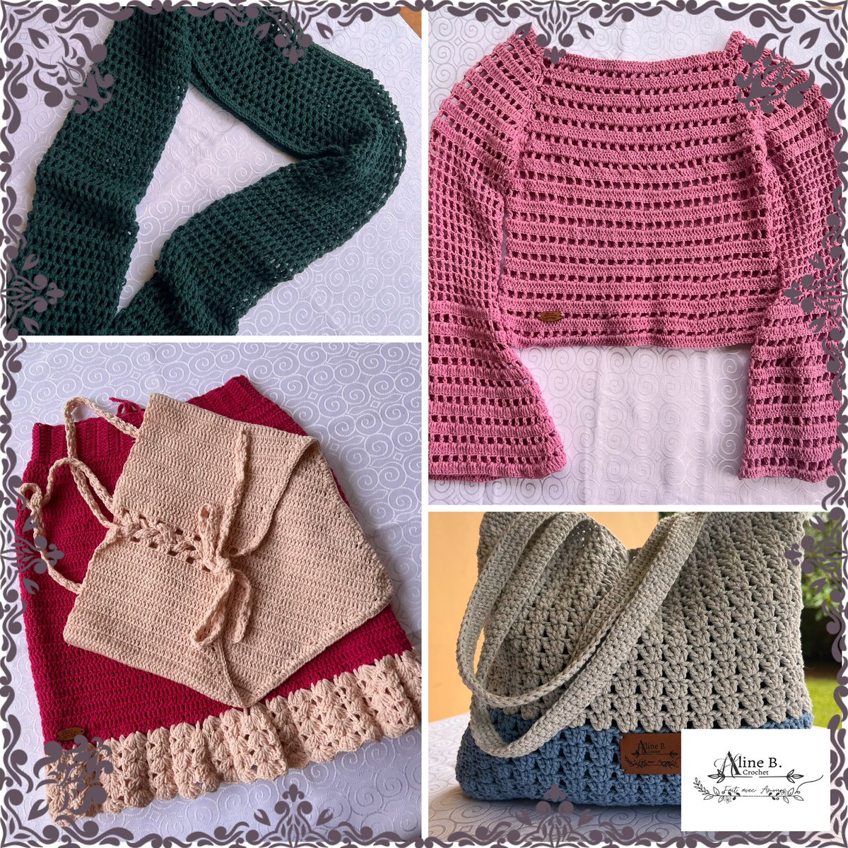Handcrafted crochet clothes, scarves and bags by aline crochet at the Christmas market at the French School on Lugogo bypass on Saturday 25th of November (car park entrance by Legends Bar in Lugogo).#marchedenoelakampala #christmasgifts #christmasideas #christmasmarket #kampala