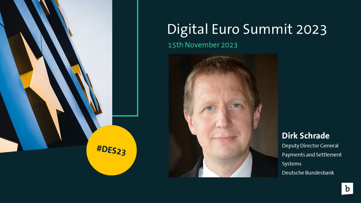 Bitkom_Blockchain (@bitkom_block) on Twitter photo Meet the the speakers 📢
Dirk Schrade, <a href="/bundesbank/">Deutsche Bundesbank</a>
Check out digitaleurosummit.org for more info.
<a href="/Bitkom_Finance/">Bitkom_Finance</a> Meet the the speakers 📢
Dirk Schrade, <a href="/bundesbank/">Deutsche Bundesbank</a>
Check out digitaleurosummit.org for more info.
<a href="/Bitkom_Finance/">Bitkom_Finance</a>