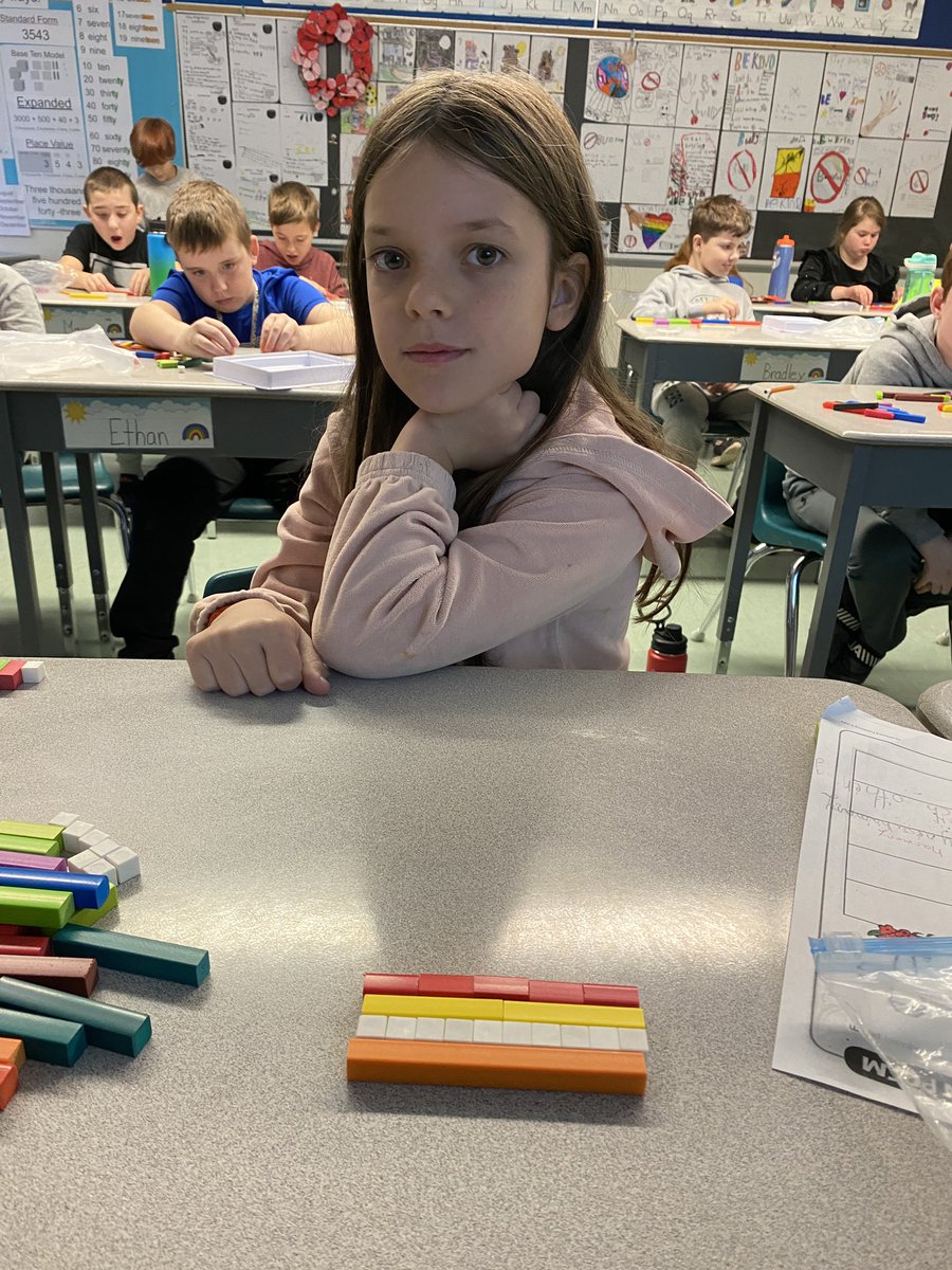 Representing fractions with cuissenaire rods #tldsbmath