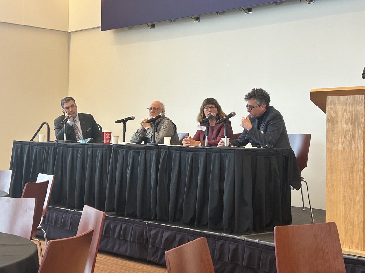 A fantastic first panel on the interpretation of cultural central texts - what is the relationship between texts, history and our social worlds? With ⁦<a href="/blberger/">Benjamin Berger</a>⁩, Cheryl Suzack, Aaron Huges and Ehud Ben Zvi.