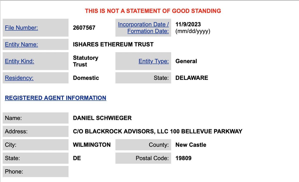 BREAKING: 

<a href="/BlackRock/">BlackRock</a> is preparing to register a spot Ethereum ETF

Send $ETH 📈
