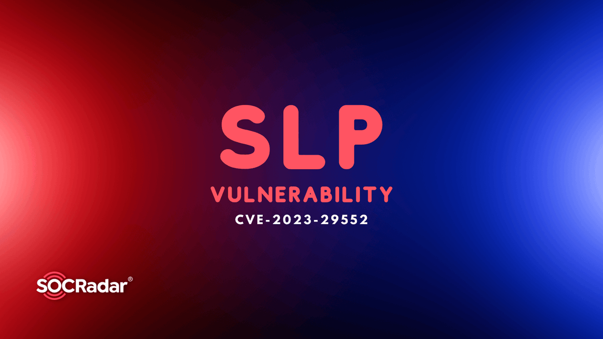 socradar's tweet image. 📢In a recent update, #CISA has included the CVE-2023-29552 #vulnerability in its #KnownExploitedVulnerabilities (#KEV) catalog. The agency has set the due date for organizations to #patch CVE-2023-29552 as November 29, 2023.

Read more on SOCRadar👇
socradar.io/severe-slp-vul…