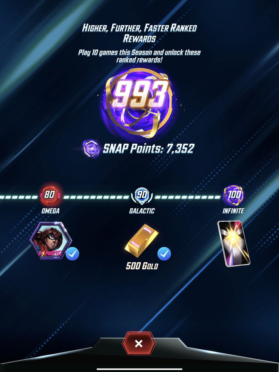 2nd day of the season. Couldn’t really grind yesterday but managed to break into the 90s and finished the rest today. Mostly played <a href="/LambySeriesGG/">Wesley Seek</a> She-Naut and <a href="/KMBestMS/">KM Best</a> Loki.
Wanted to have fun before MMM returns.
Maybe it’s time to grind ladder a bit for once.
#MarvelSnap