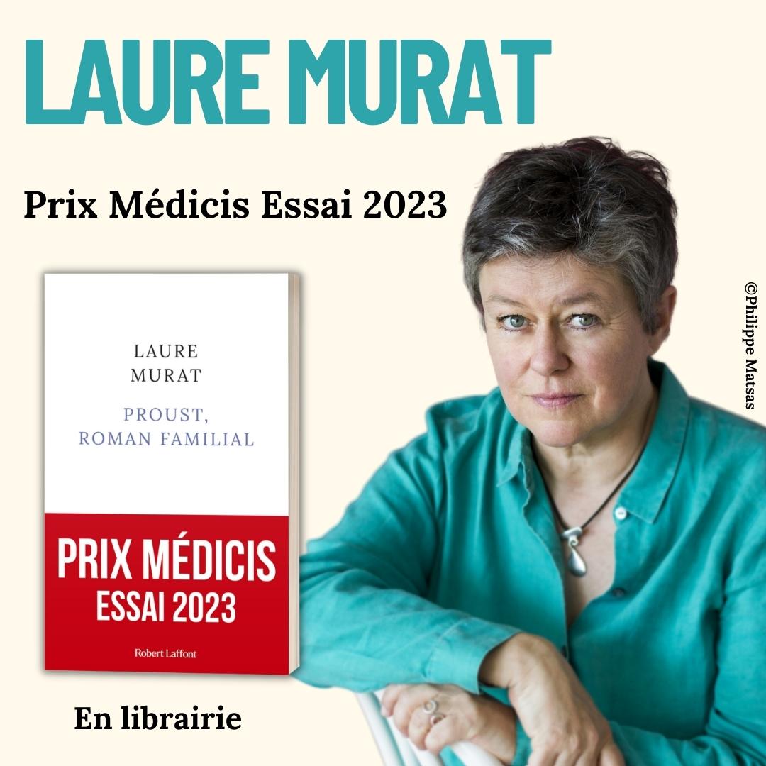 🤩 C’est avec une grande joie que nous vous partageons cette nouvelle : Laure Murat est lauréate du Prix Médicis essai 2023 avec son ouvrage « Proust, roman familial » ! 📚🎉 

 #robertlaffont #rentreelitteraire2023 #lauremurat #proust #prixmedicis