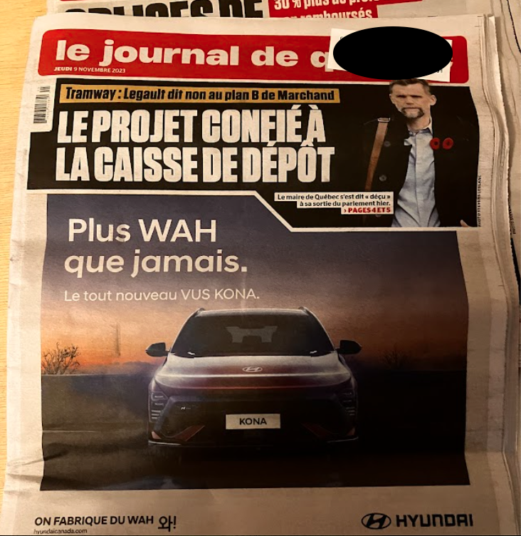 andreannebraz's tweet photo. Je comprends que les médias sont en difficulté actuellement... mais on ne peut pas faire mieux que ça en termes de pratiques publicitaires?

Dois-je rappeler qu'on vit une polycrise - inflation, climat, biodiversité, etc. - et que les gros véhicules contribuent à la nourrir? https://t.co/bsPPHtwaVw