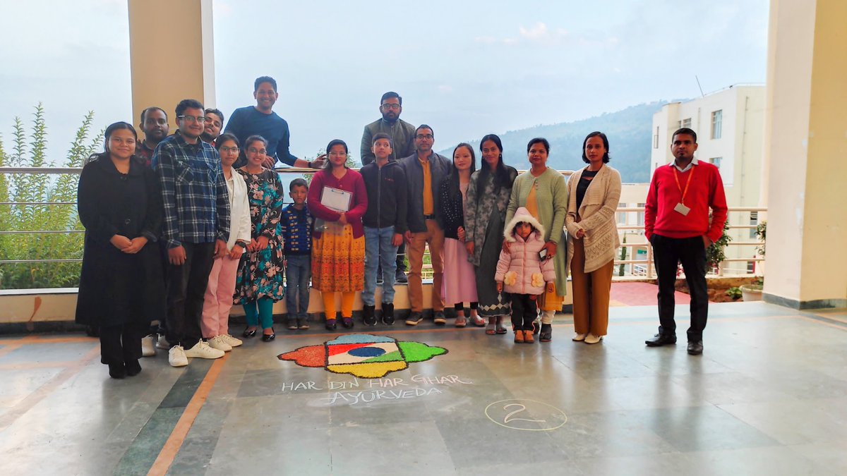 NeiahShill2000's tweet photo. Millets Rangoli Competition was organised at Hospital, NEIAH on occasion of Ayurveda Day 2023 on 09/11/2023 @cari_guwahati @CCRAS_MoAyush @moayush @NSSNEIAHSHILLOG @neiah_shillong https://t.co/rCNzQ4vXPo