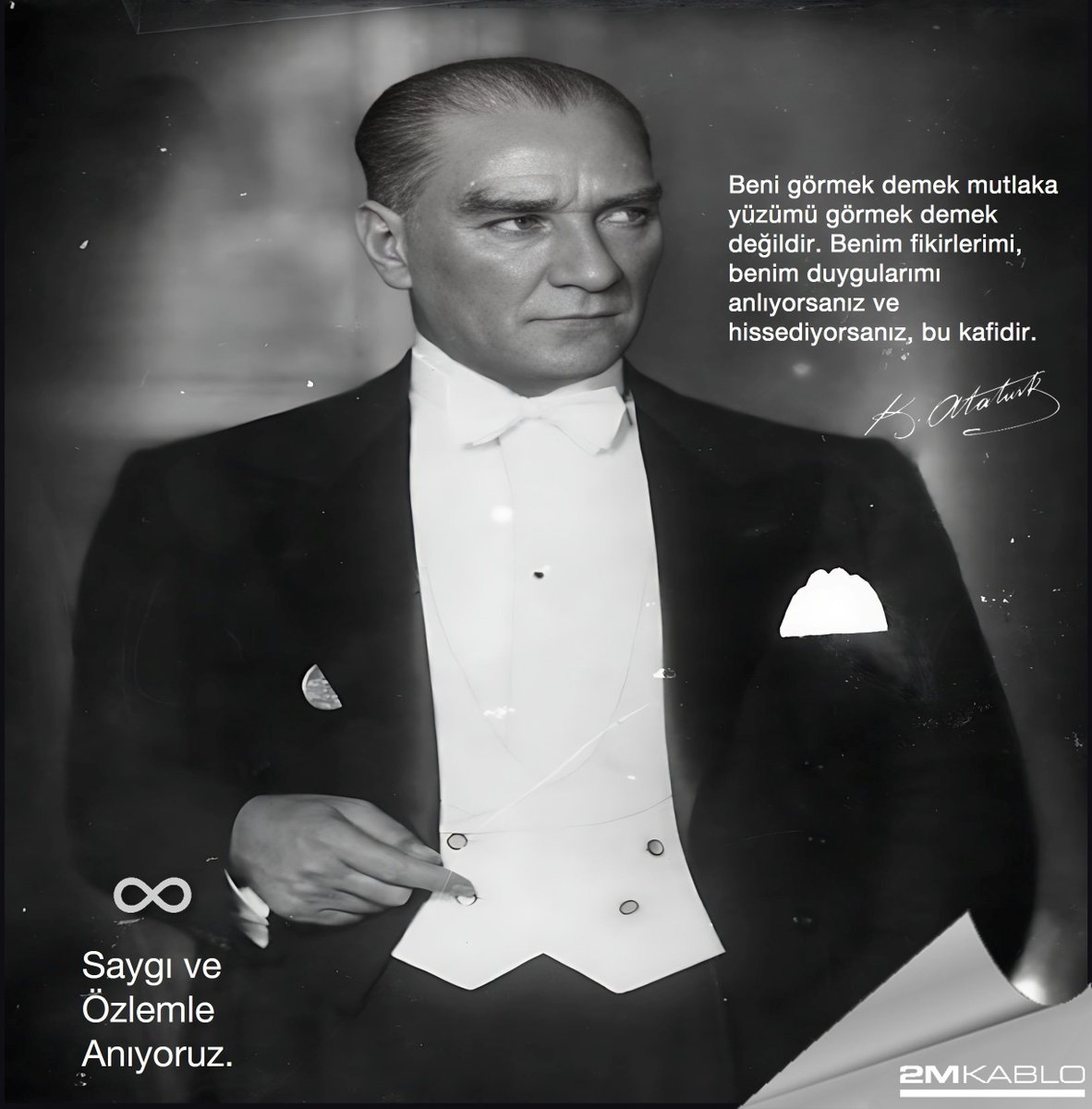 2mkablo's tweet photo. Daima izindeyiz!
#2mkablo #10kasim #mustafakemalatatürk📷 https://t.co/gbBfvEbg0F