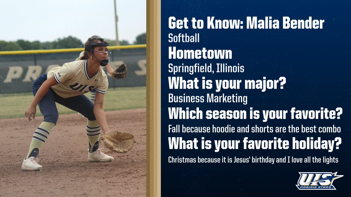 NEWCOMER SPOTLIGHT  

➡️ Malia Bender, <a href="/UIS_Softball/">UIS Softball</a> 

Welcome, Malia 👋    

#WeAreStars | #ProtectThePrairie
