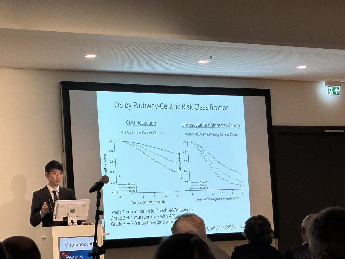 Timothy Newhook (@timnewhook19) on Twitter photo 🧠🧠🧠-alert! <a href="/YoKawaguchiUT/">Yoshikuni Kawaguchi</a> with an excellent discussion of mutational profiling and prognosis for pts w/ #livermetastasis from #colorectalcancer 💯👏💯👏
#EWALT2023 <a href="/SSATNews/">SSAT</a> <a href="/VautheyMD/">Jean-Nicolas Vauthey MD</a> <a href="/CDTzeng/">Ching-Wei D. Tzeng</a> <a href="/HopSTranCao/">Hop S. Tran Cao</a> #oncsurgery 🧠🧠🧠-alert! <a href="/YoKawaguchiUT/">Yoshikuni Kawaguchi</a> with an excellent discussion of mutational profiling and prognosis for pts w/ #livermetastasis from #colorectalcancer 💯👏💯👏
#EWALT2023 <a href="/SSATNews/">SSAT</a> <a href="/VautheyMD/">Jean-Nicolas Vauthey MD</a> <a href="/CDTzeng/">Ching-Wei D. Tzeng</a> <a href="/HopSTranCao/">Hop S. Tran Cao</a> #oncsurgery
