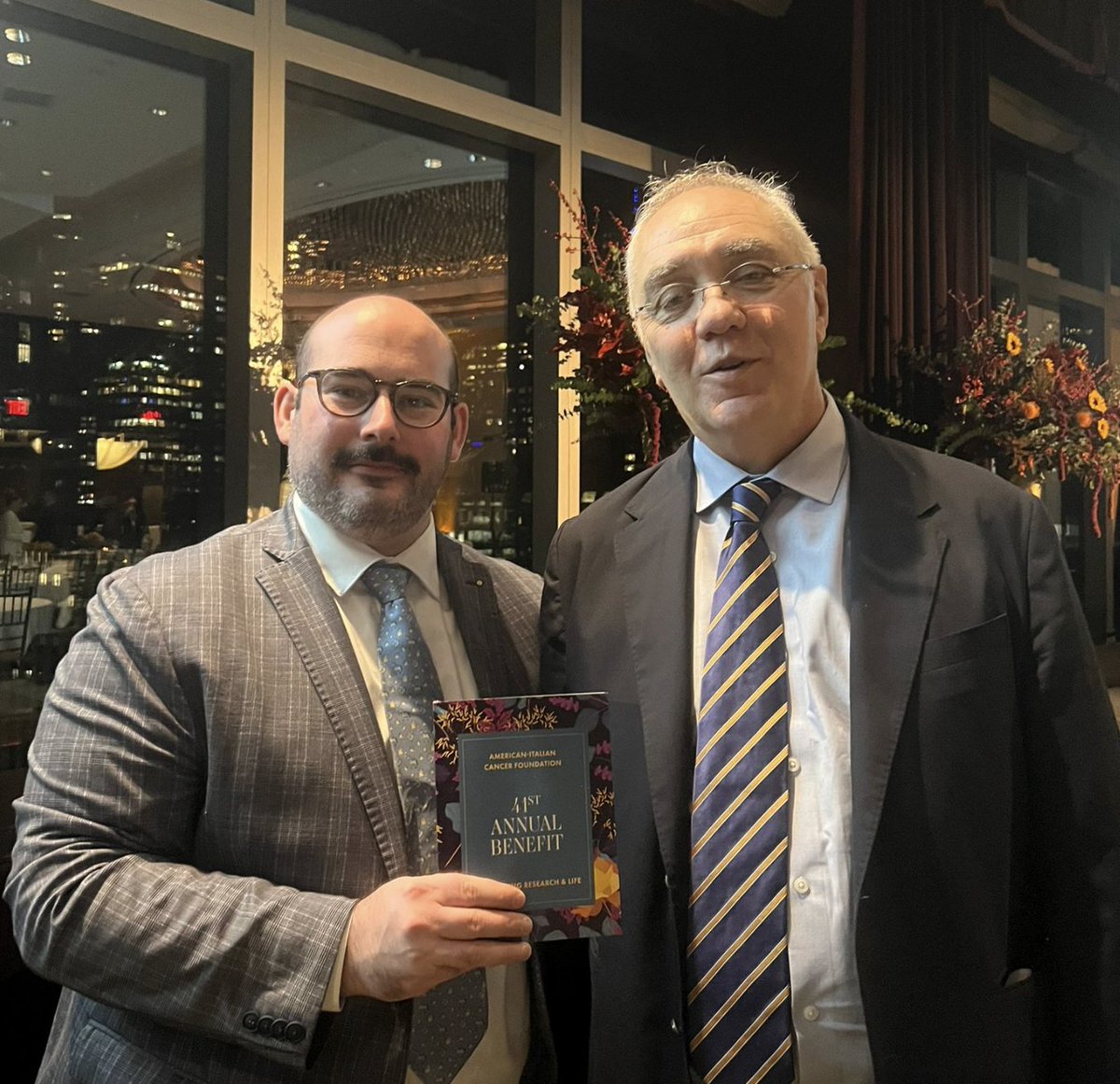 Pederfizzo's tweet photo. Thanks to @AICF_nyc for a fantastic 2023 Benefit Dinner and Scientific Symposium! @WCMCPathology #WCMC #WithoutResearchThereIsNoCure https://t.co/dKuwtj6JbN