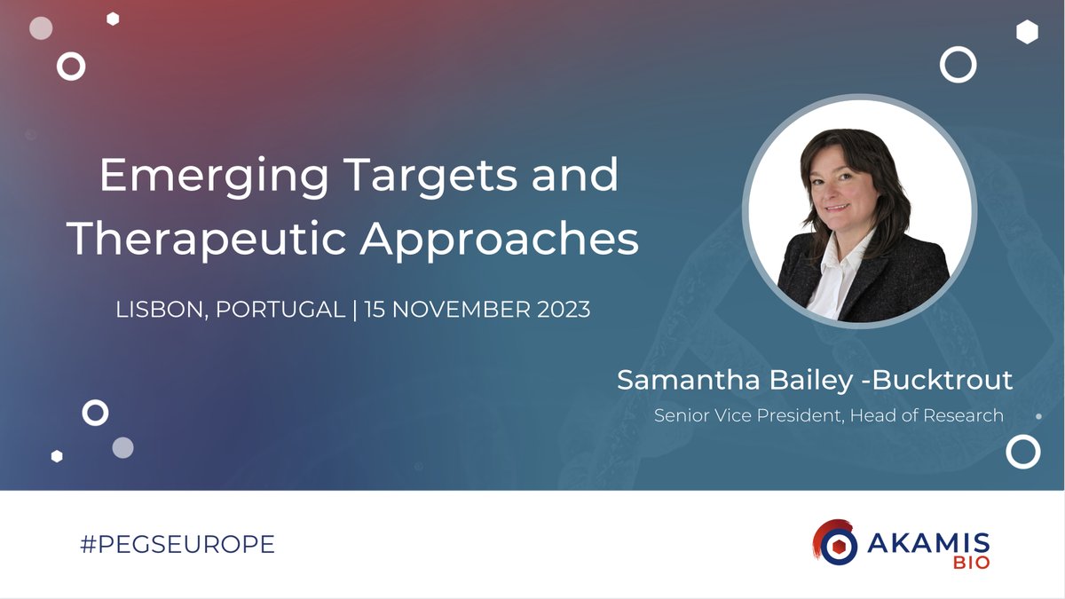 Samantha Bailey-Bucktrout will be speaking at the #PEGSEurope Conference to discuss how we use our T-SIGn platform to express novel antibody combinations, recent advances in our lead program NG-350A, and new transgene combinations to boost CAR-T activity: bit.ly/3Szx1F8