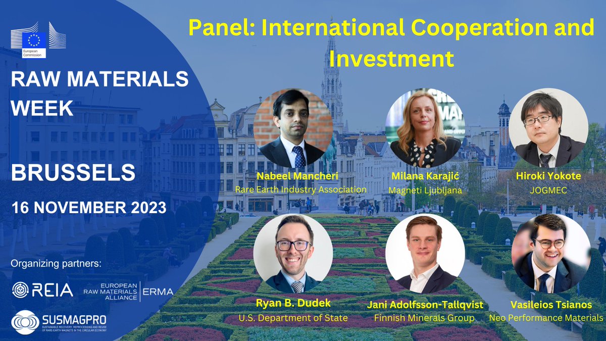 REIA Weekly Newsletter lnkd.in/eirUYHYm
#Rareearths are key components for the #energytransition and #climatechange mitigation strategies. We often say #diversification of the critical-raw-material (CRM) #supplychain is a must to meet ever-growing #demand.