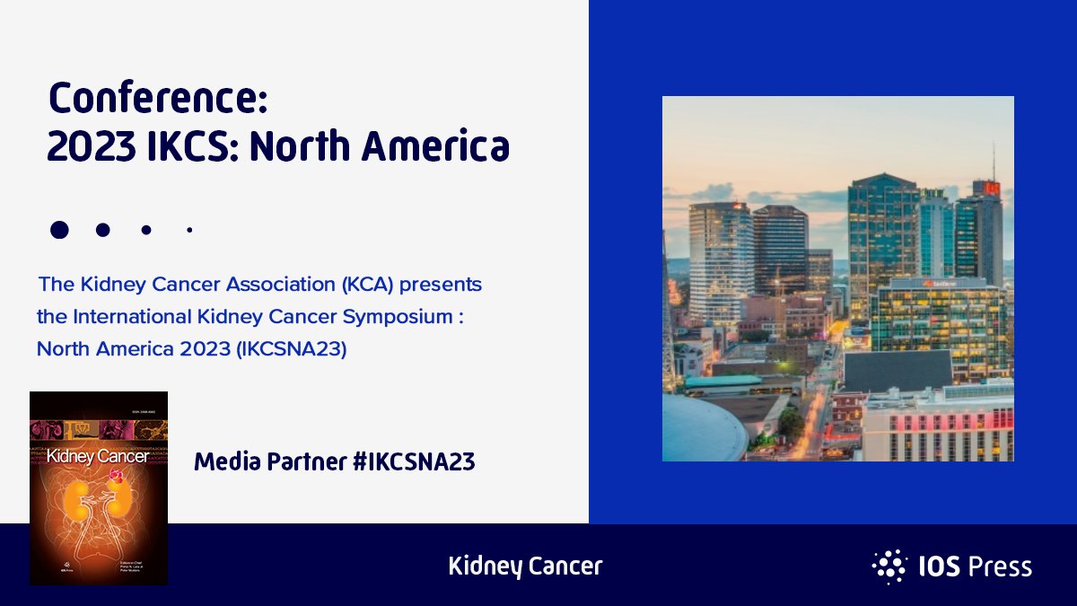 The Kidney Cancer Association is the proud media partner of the IKCS 2023. View the program and speakers at 👉 bit.ly/IKCSNA23 #Kidneycancer #IKCSNA23 @KidneyCancer